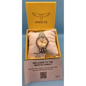 NEW Invicta Women's Watch The Angel Collection 69105. Silver & Goldtone #0317